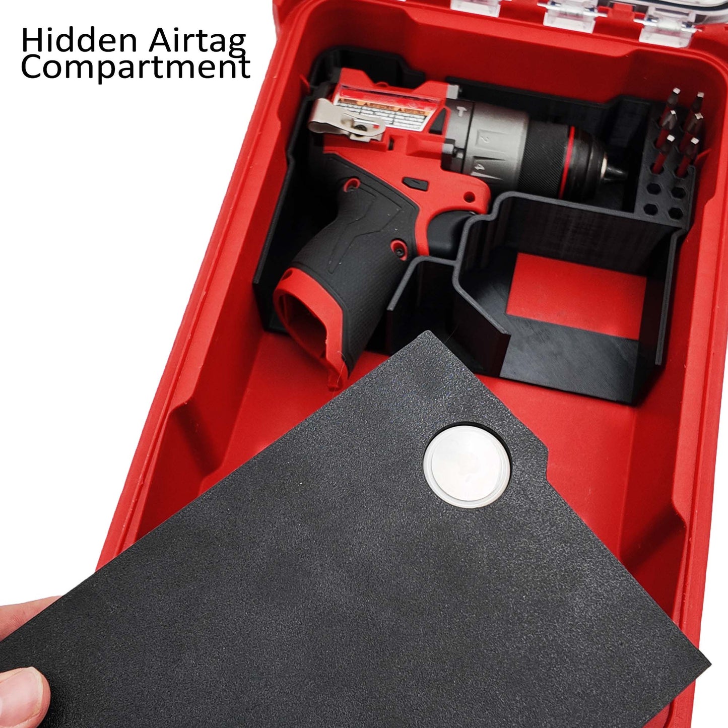 Tidy Tool Packout Insert for M12 Fuel Drill/Driver and Impact- Milwaukee Compact Organizer V3