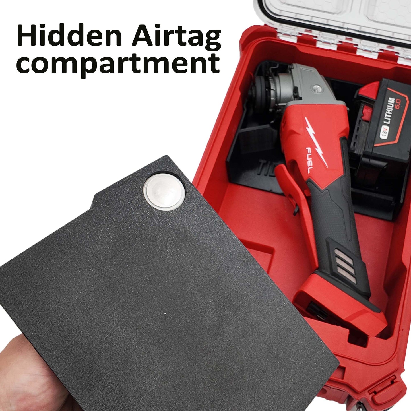 Tidy Tool Packout Insert for M18 Grinder Models 2880-20, 2881-20 and 2686-20 - Milwaukee Compact Organizer