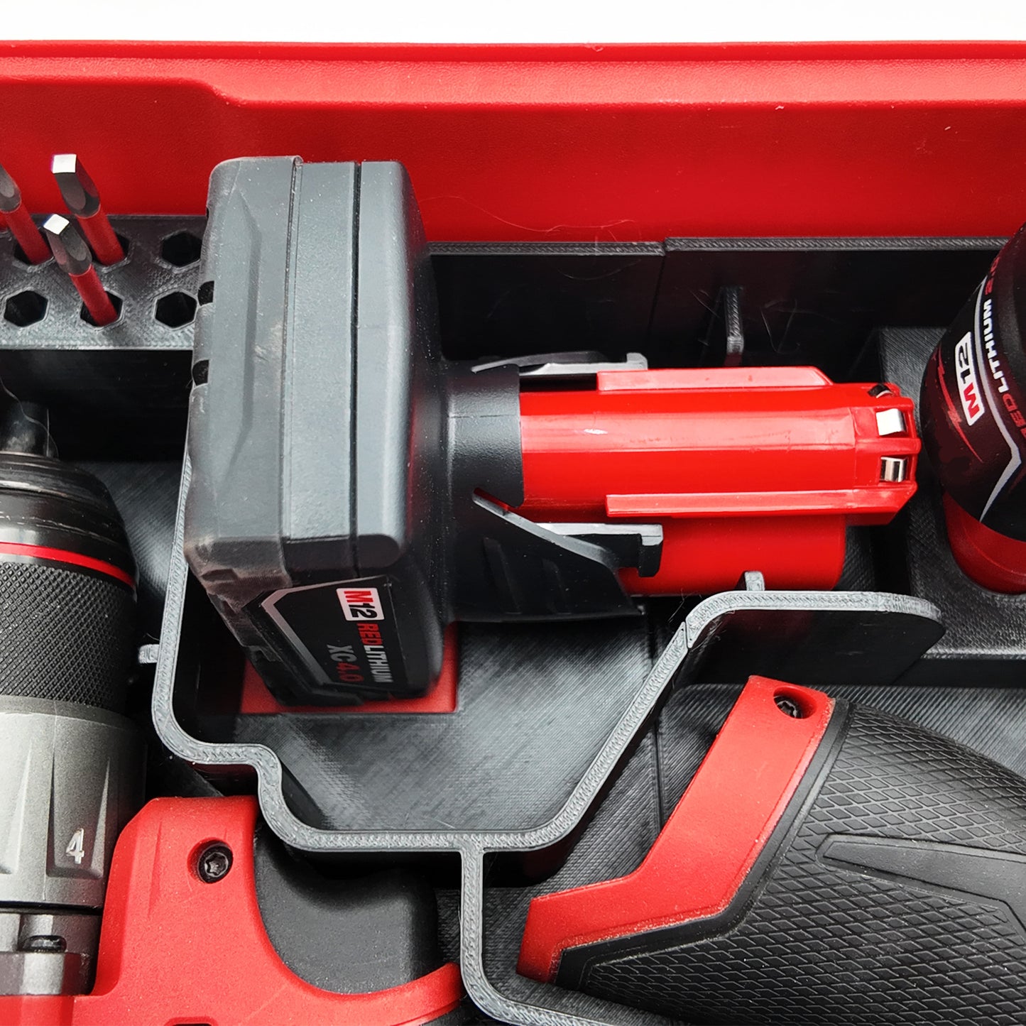Tidy Tool Packout Insert for M12 Fuel Drill/Driver and Impact- Milwaukee Compact Organizer V3