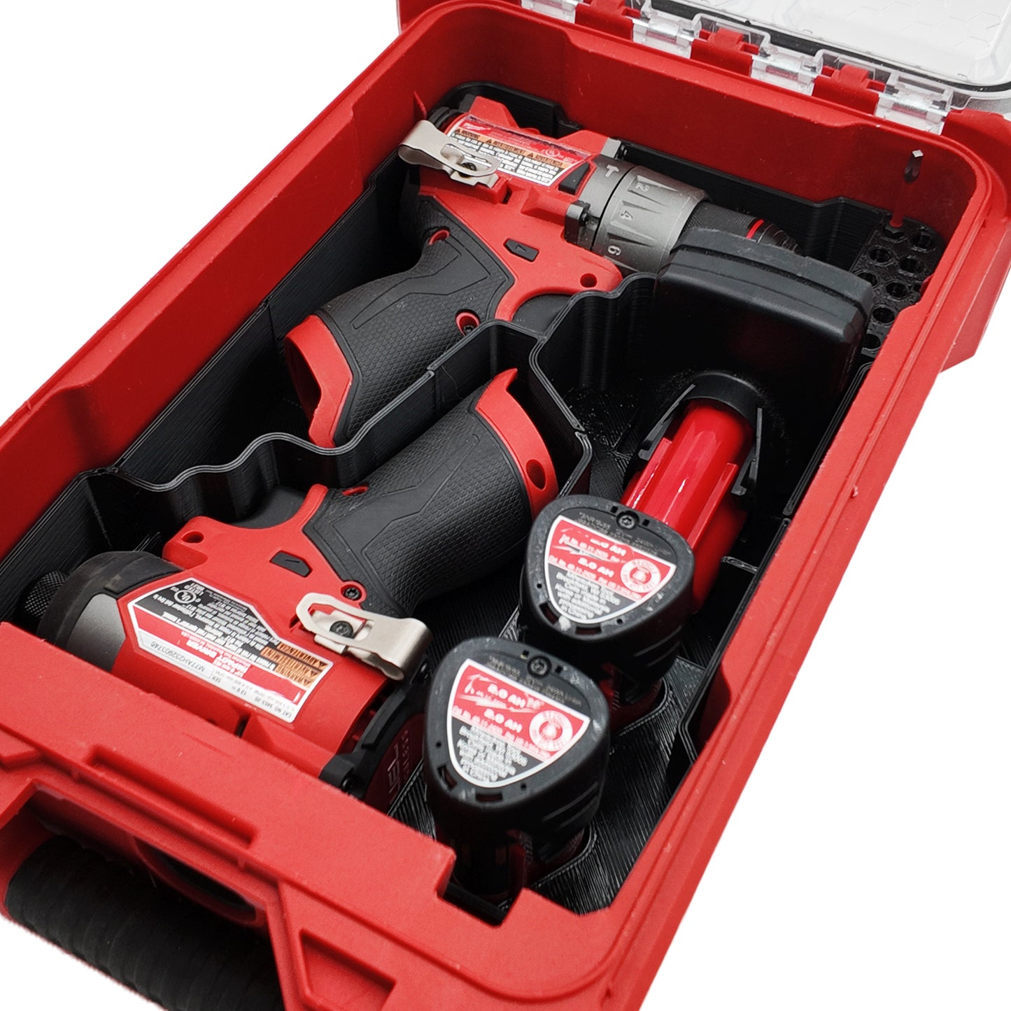 M12 Fuel Drill Driver and Impact Liner for Milwaukee Compact Organizer