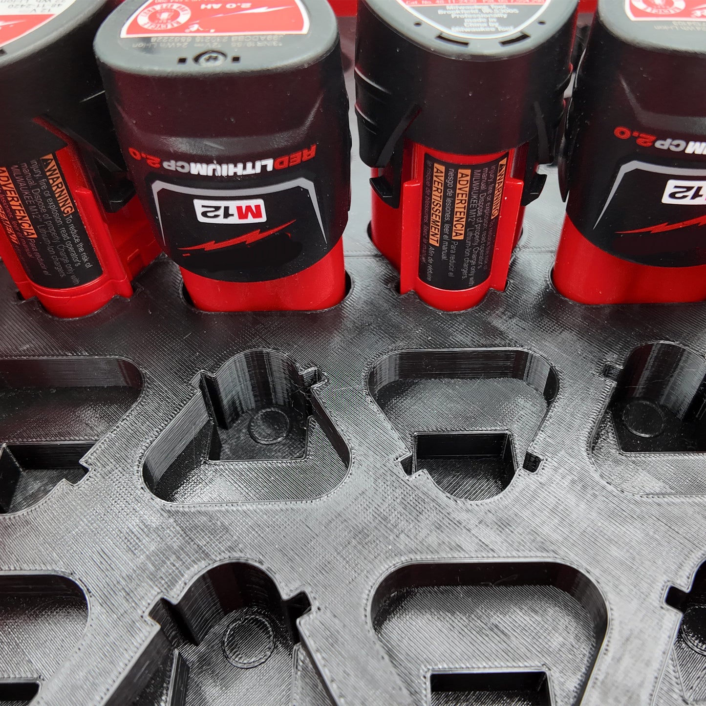 Tidy Tool Packout Insert for M12 Battery Liner and Milwaukee Compact Organizer