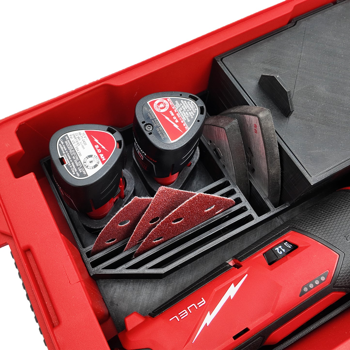 Tidy Tool Packout Insert for M12 Multi Tool models 2586 and 2426- Milwaukee Compact Organizer