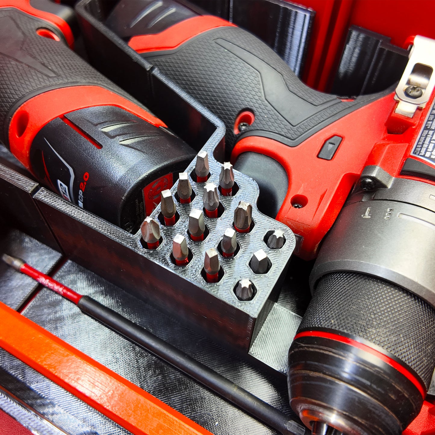 TidyTool Drawer Liner for Milwaukee M12 FUEL Drill/Driver and impact- Packout 3 Drawer Tool Box