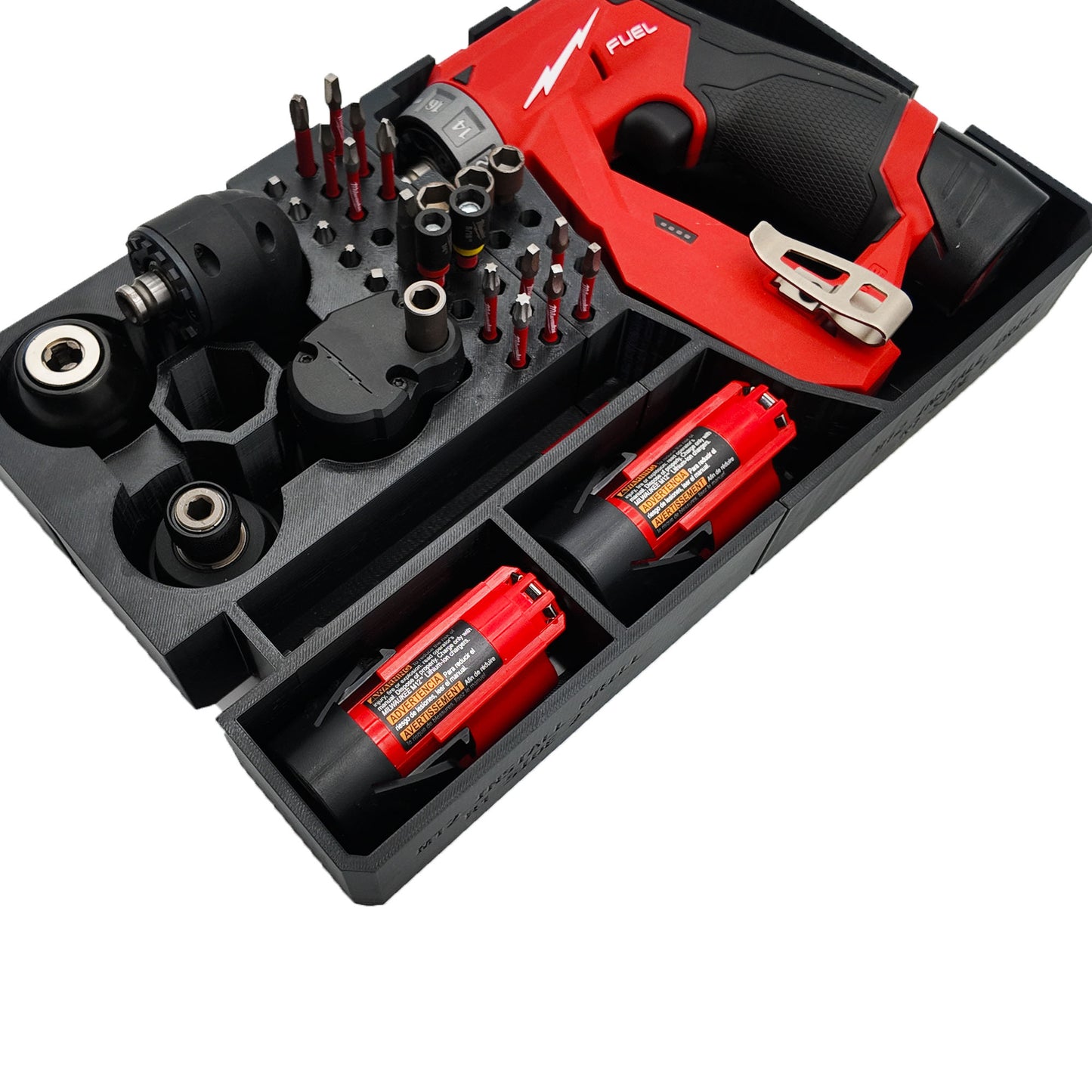TidyTool Drawer Liner for Milwaukee M12 FUEL Installation Drill and Packout 3 Drawer Tool Box