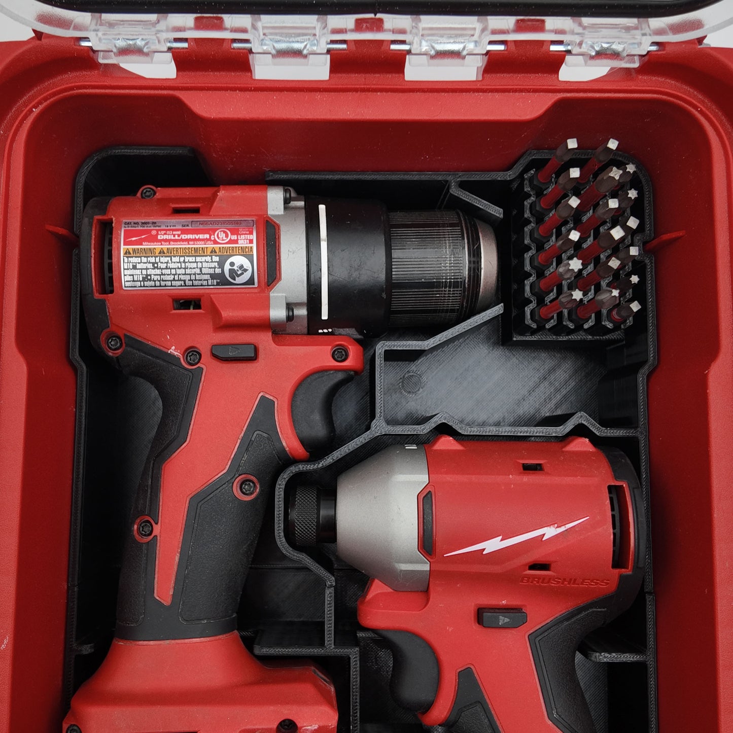Tidy Tool Packout Insert for M18 Drill Driver and Impact- Milwaukee Compact Organizer V2