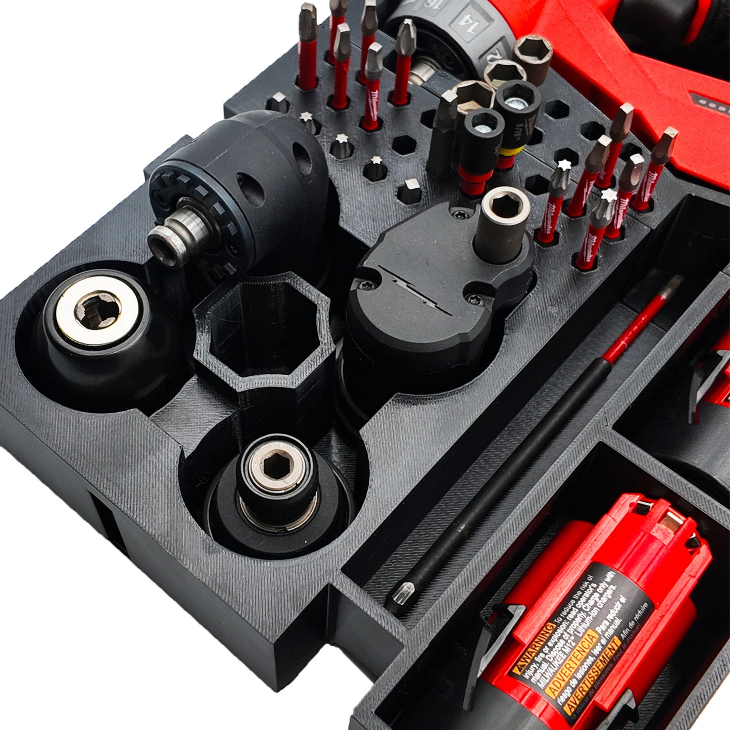 TidyTool Drawer Liner for Milwaukee M12 FUEL Installation Drill and Packout 3 Drawer Tool Box