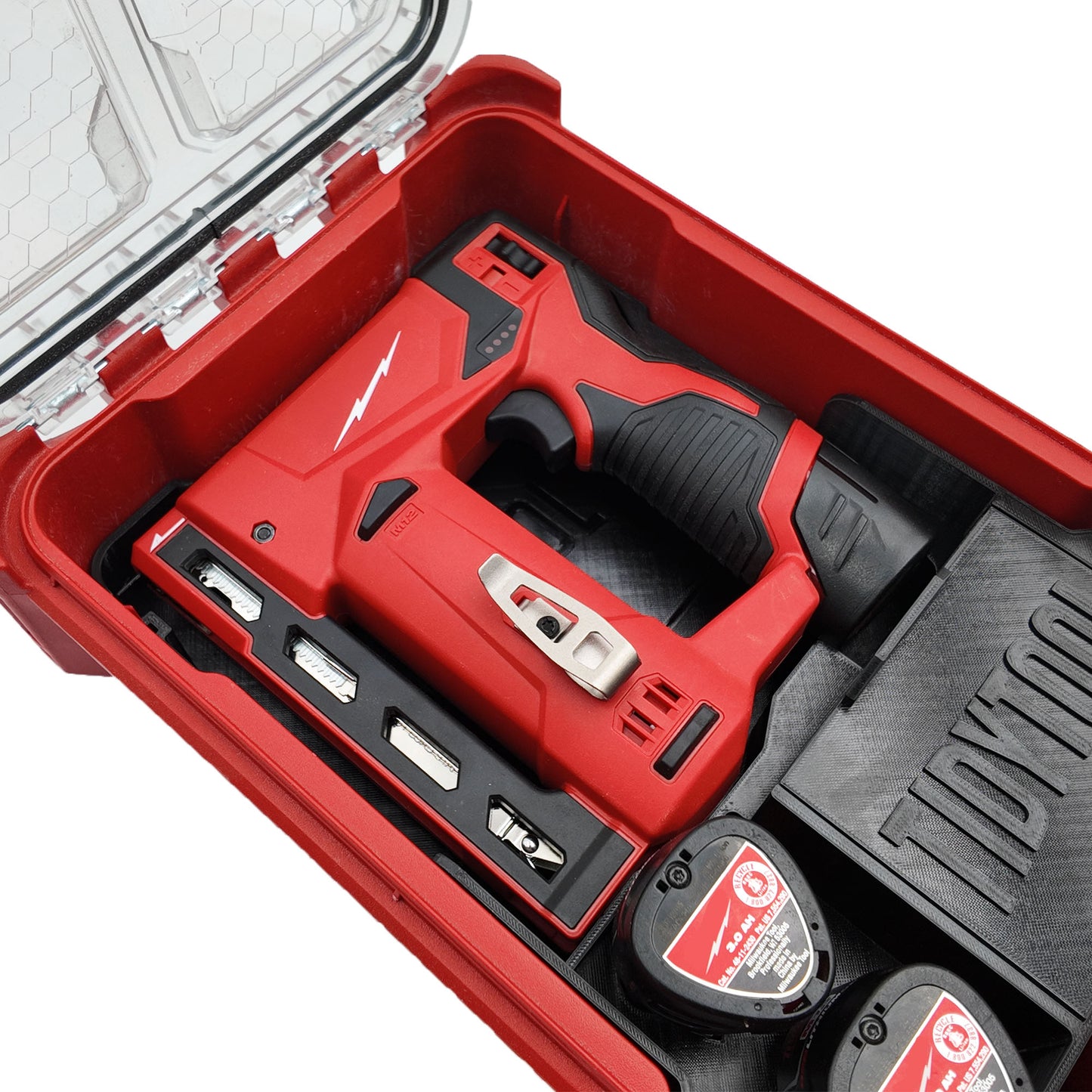 Tidy Tool Packout Insert for M12 Crown Stapler and Milwaukee Compact Organizer