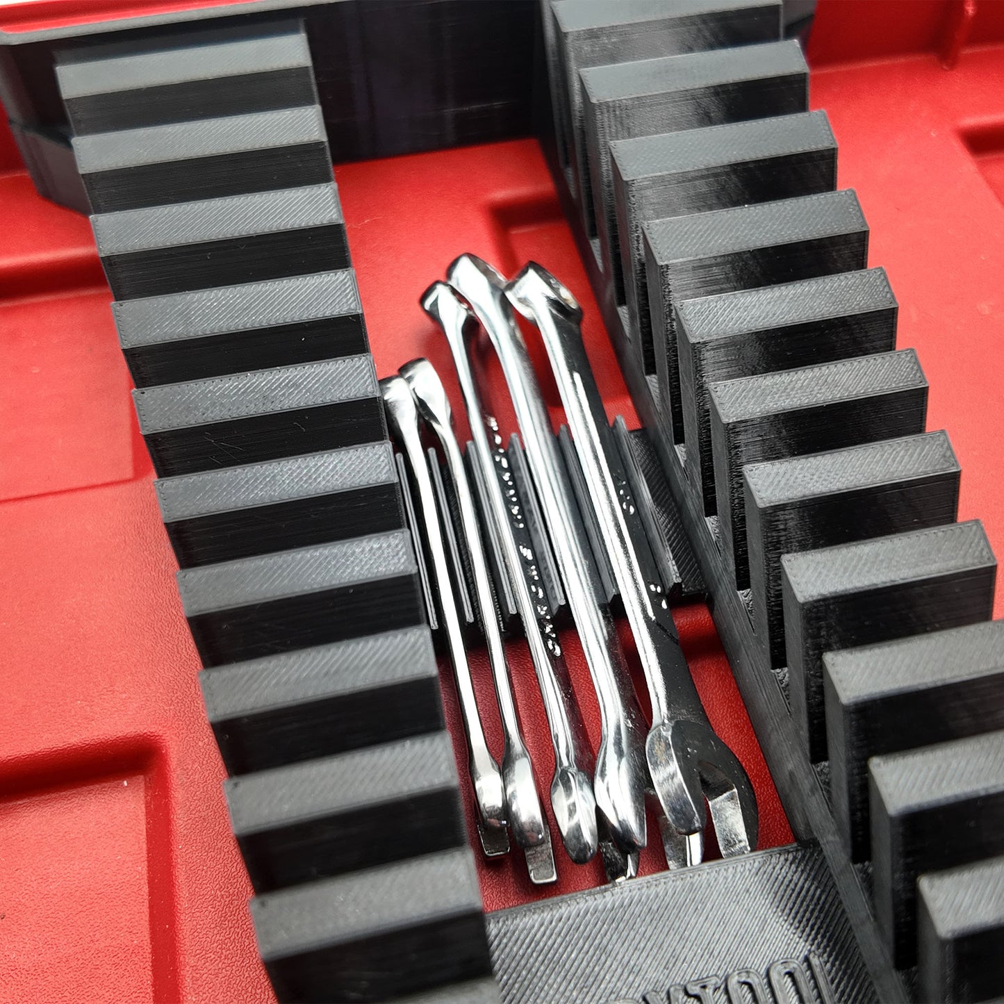 Tidy Tool Low Profile Packout Insert for Wrenches- Milwaukee Low Profile small parts organizer