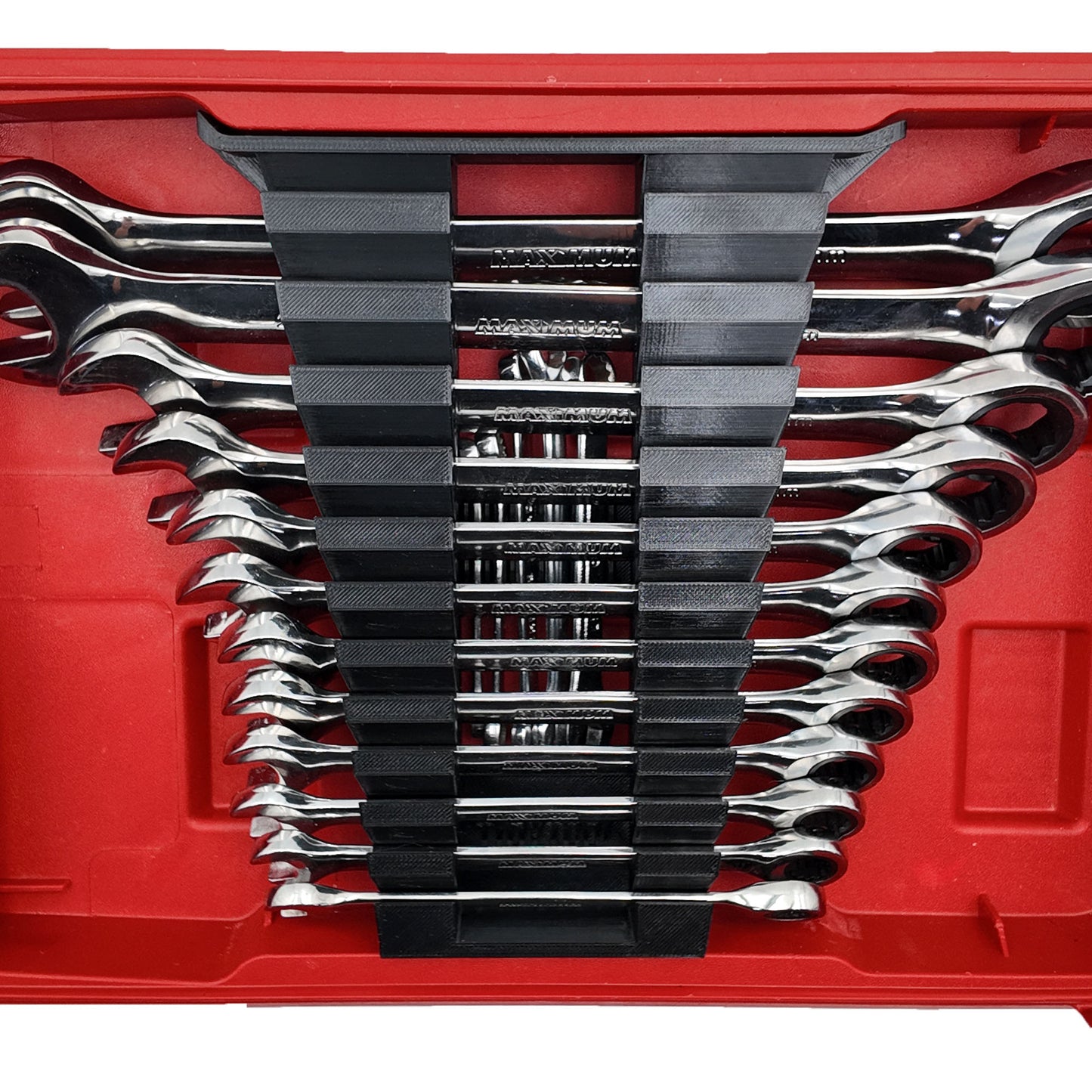 Tidy Tool Low Profile Packout Insert for Wrenches- Milwaukee Low Profile small parts organizer