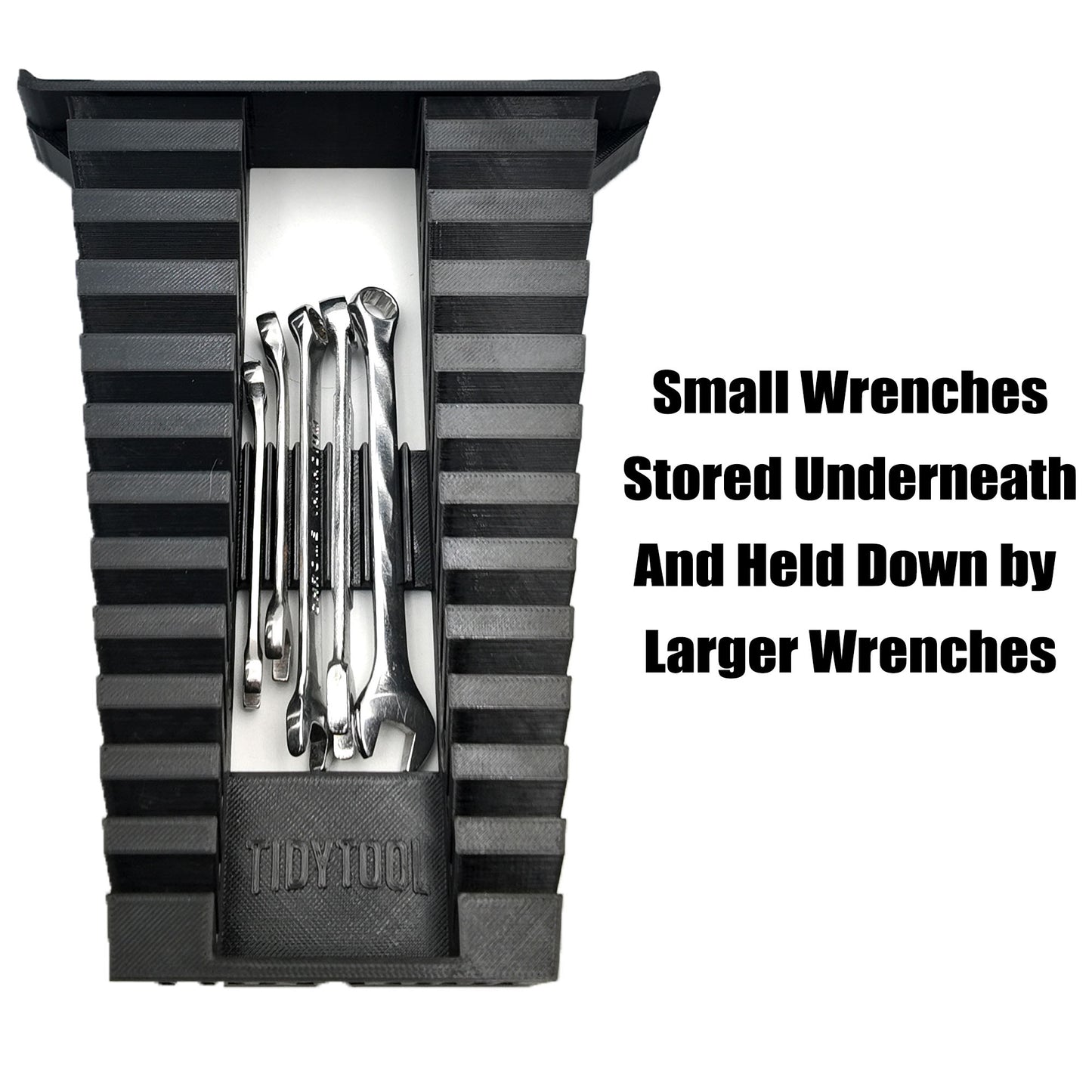 Tidy Tool Low Profile Packout Insert for Wrenches- Milwaukee Low Profile small parts organizer
