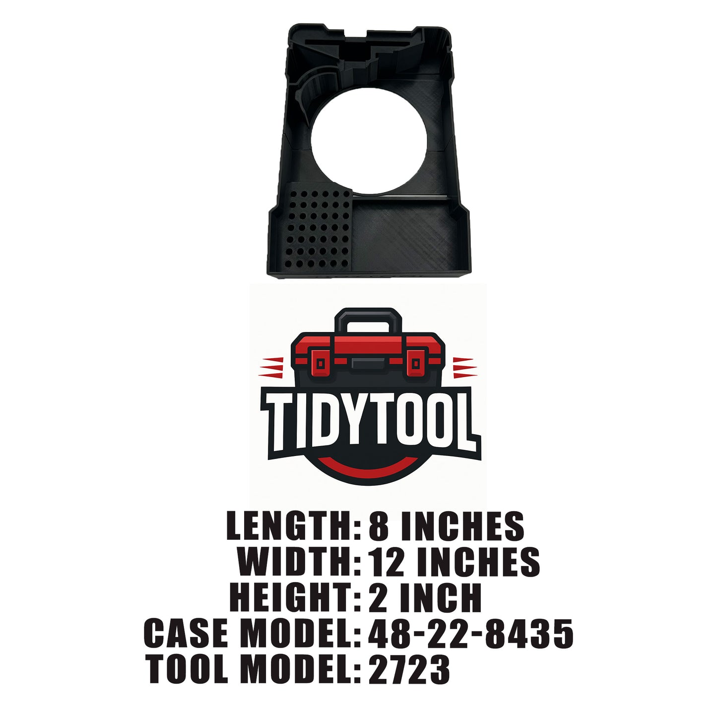 Tidy Tool Packout Insert for M18 FUEL Router and Accessories- Milwaukee Compact Organizer
