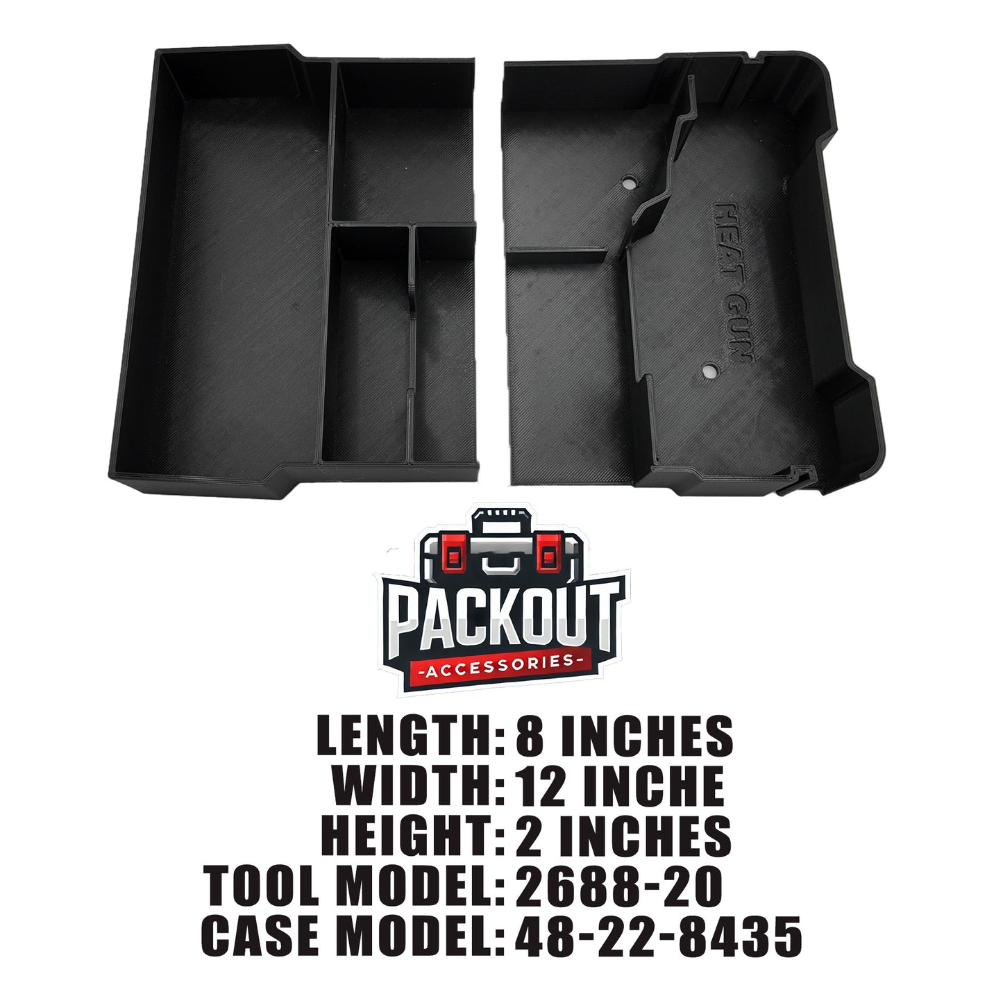Tidy Tool Packout Insert for M18 Heat Gun and Milwaukee Compact Organizer