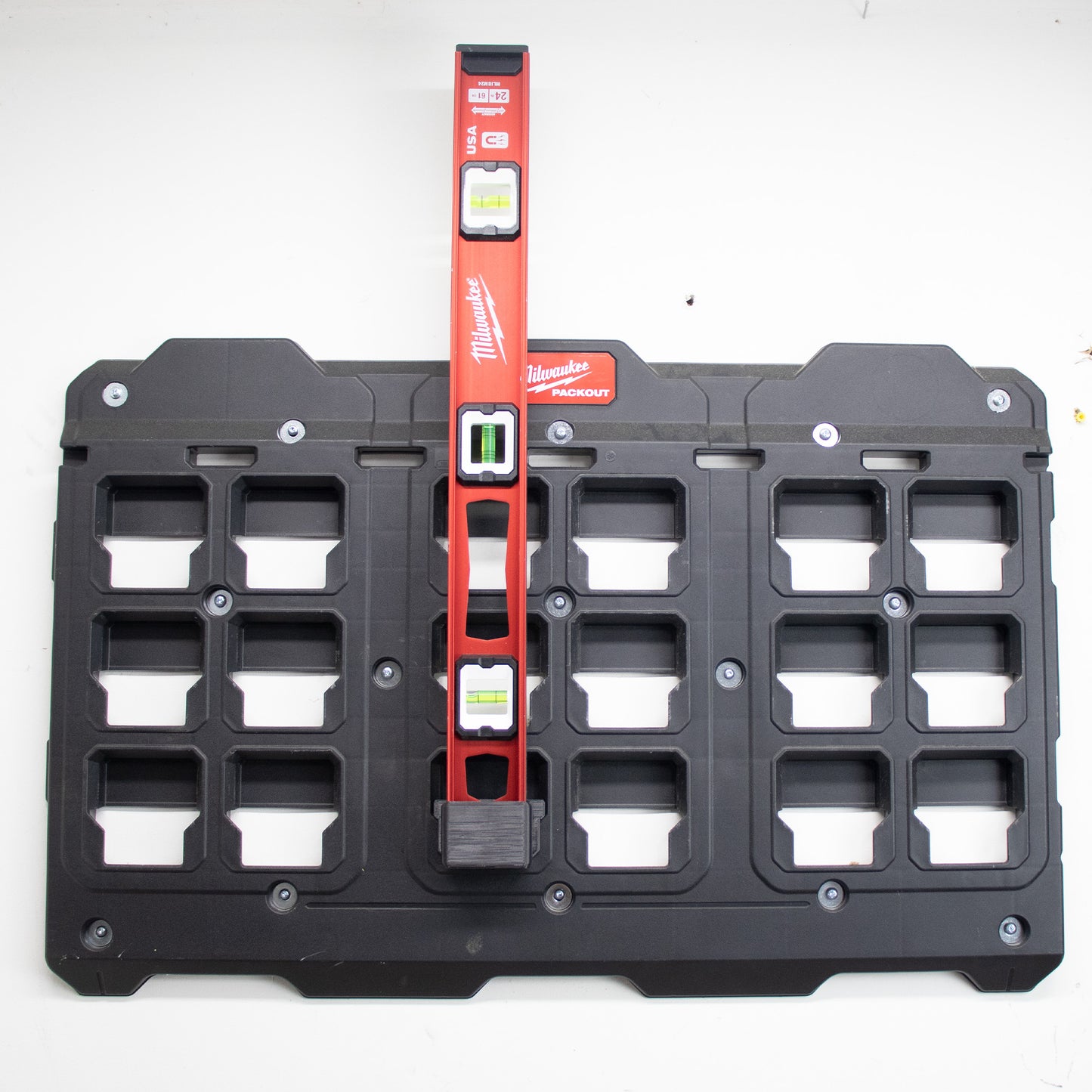 Tidy Tool Milwaukee Packout Wall Level Holder - 2 Pack