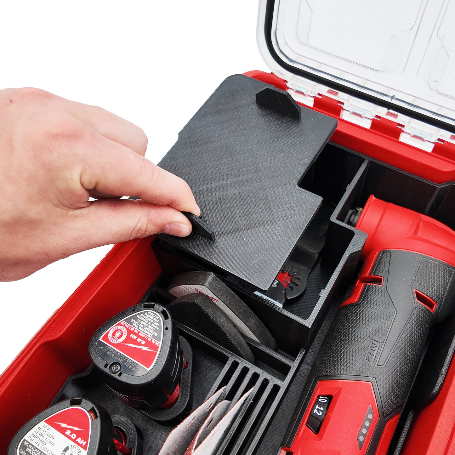 Tidy Tool Packout Insert for M12 Multi Tool models 2586 and 2426- Milwaukee Compact Organizer