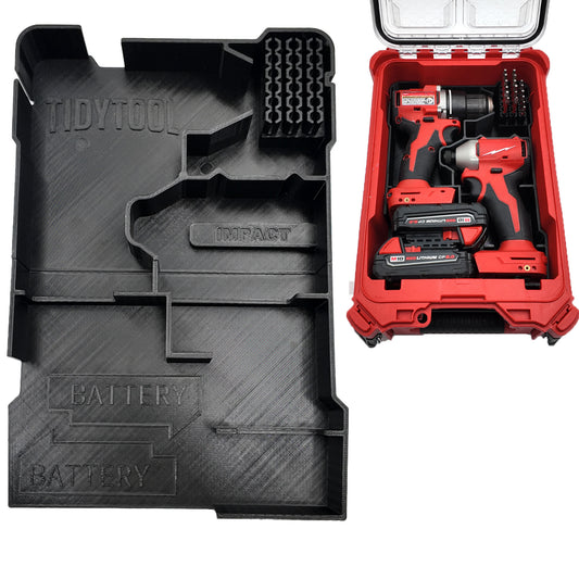Tidy Tool Packout Insert for M18 Drill Driver and Impact- Milwaukee Compact Organizer V2