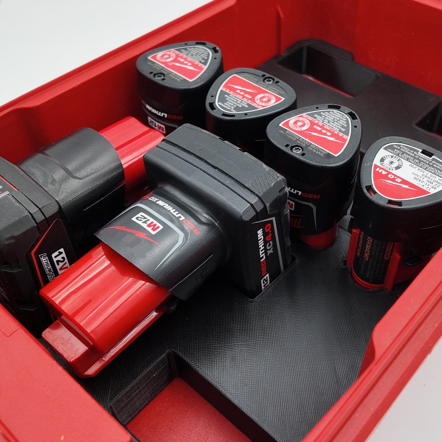 Tidy Tool Packout Insert for M12 mixed batteries and Milwaukee Compact Organizer