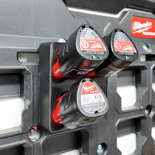 Tidy Tool M12 Battery Holder Quad Mount