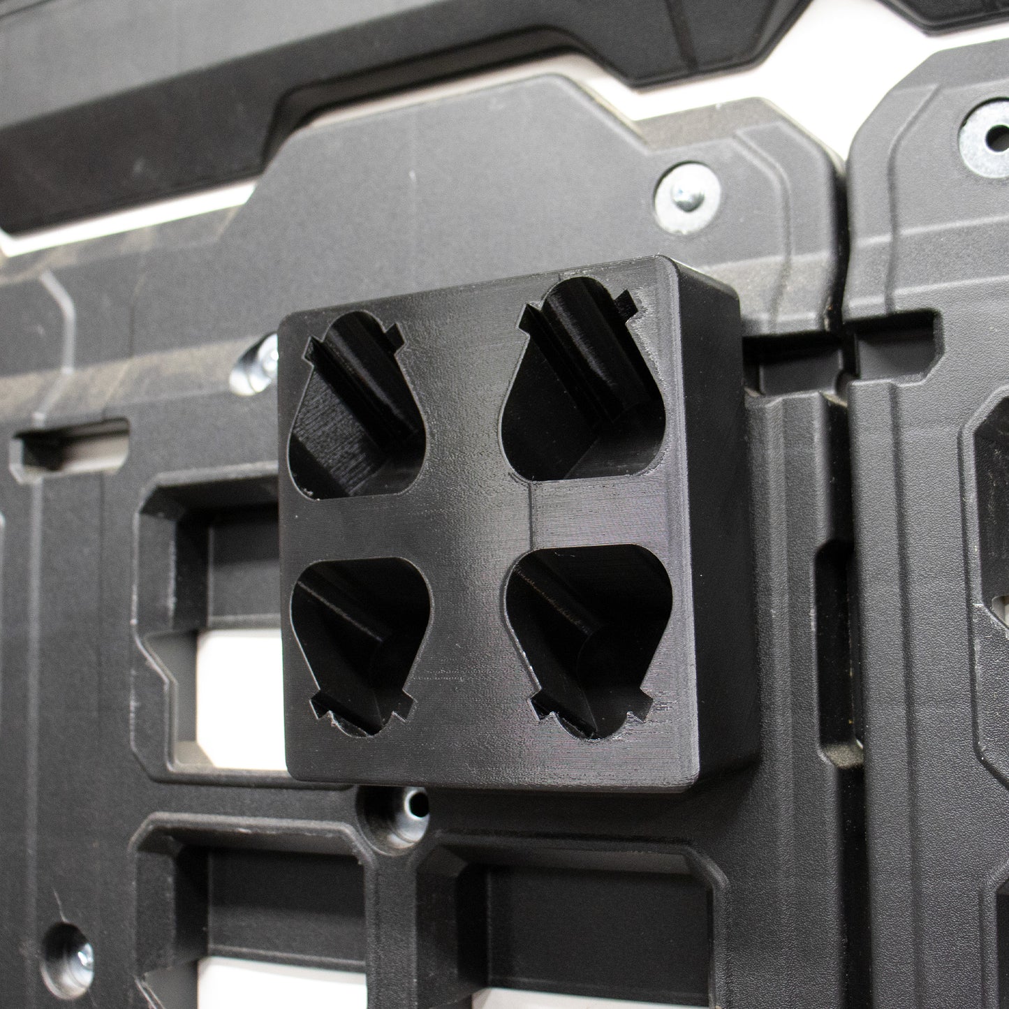 Tidy Tool M12 Battery Holder Quad Mount (Large and Small Batteries)