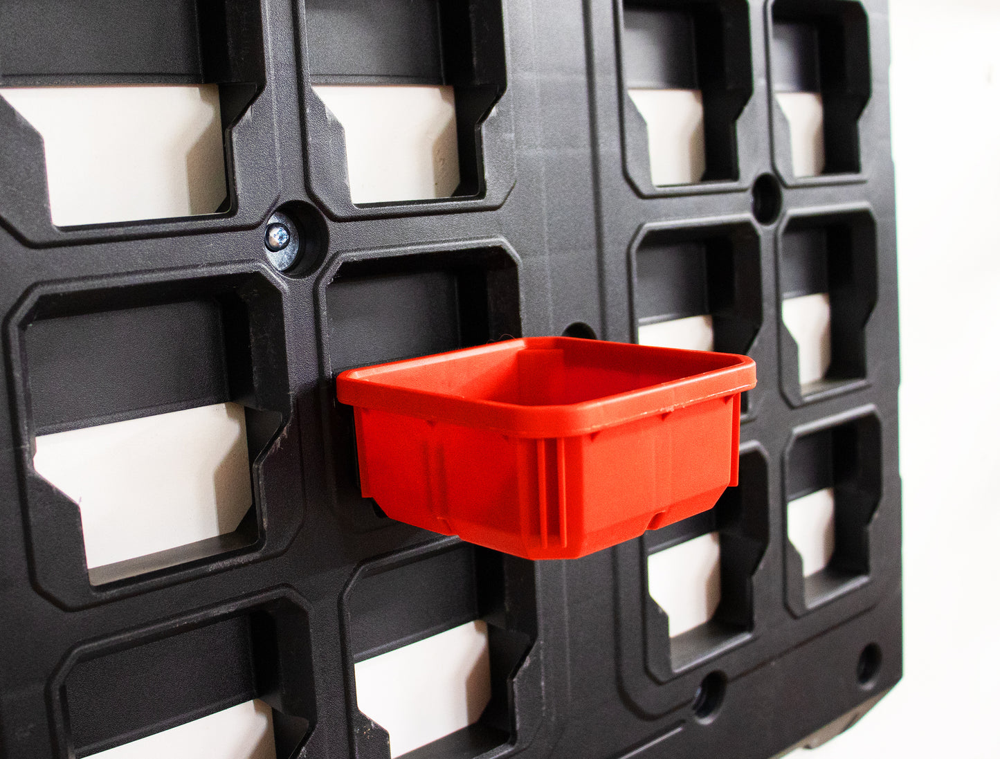Tidy Tool Wall Bin Holder (Bins Not Included)- 6 Pack