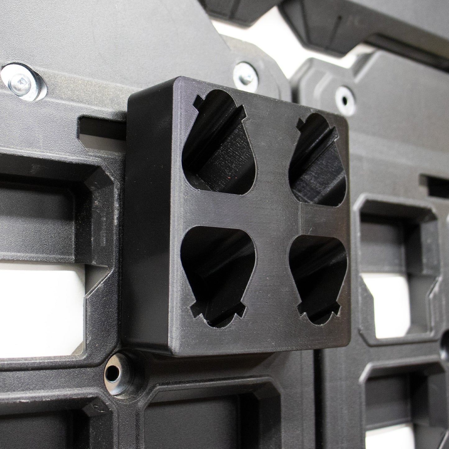Tidy Tool M12 Battery Holder Quad Mount (Large and Small Batteries)