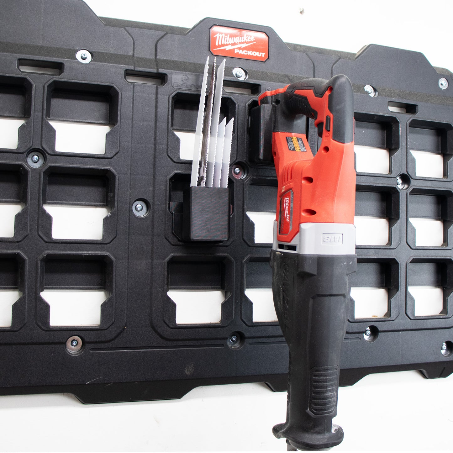 Tidy Tool Milwaukee M18 Reciprocating Saw Mount with Blade Holder