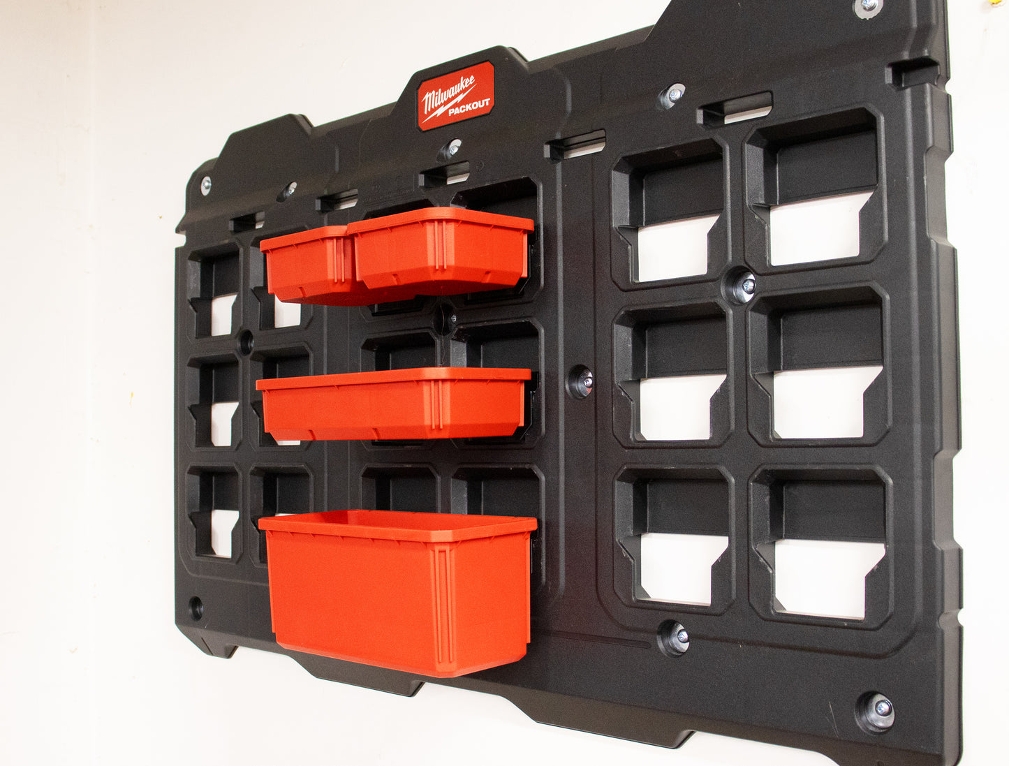 Tidy Tool Wall Bin Holder (Bins Not Included)- 6 Pack