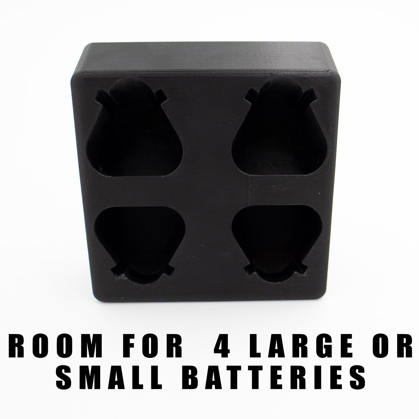 Tidy Tool M12 Battery Holder Quad Mount (Large and Small Batteries)