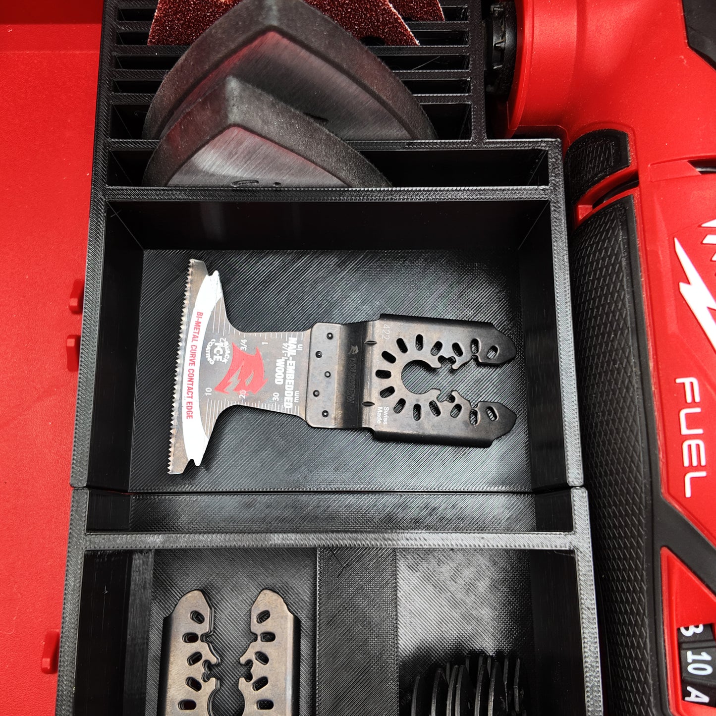 TidyTool Drawer Liner for Milwaukee M18 Multi Tool and Packout 3 Drawer Tool Box
