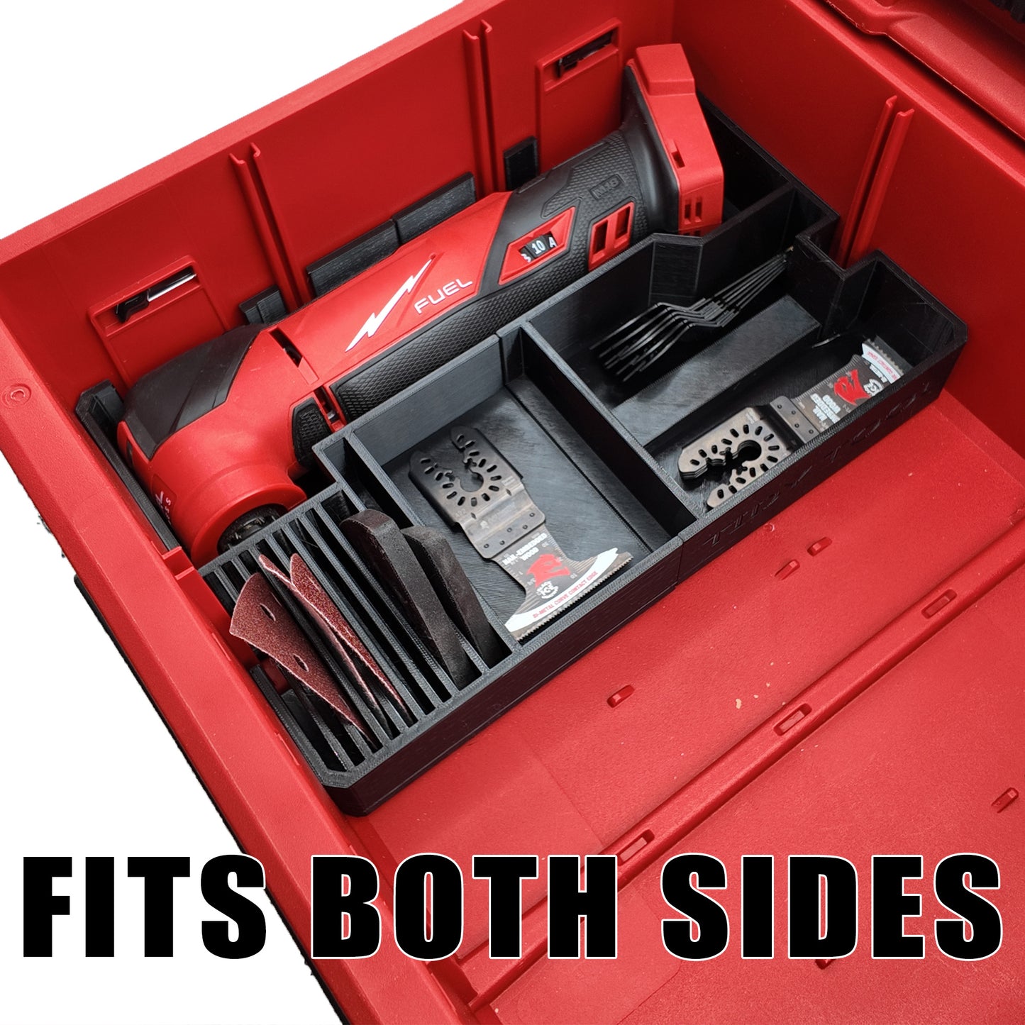 TidyTool Drawer Liner for Milwaukee M18 Multi Tool and Packout 3 Drawer Tool Box