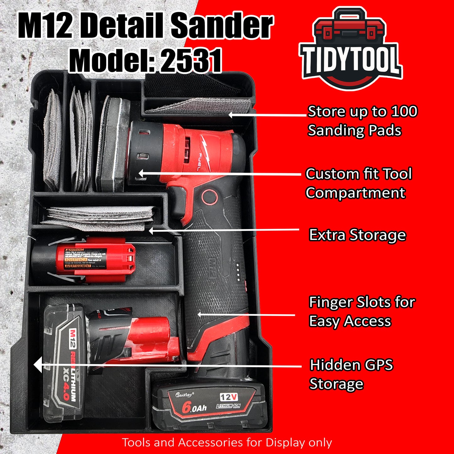 Digital File - Milwaukee M12 FUEL Orbital Detail Sander