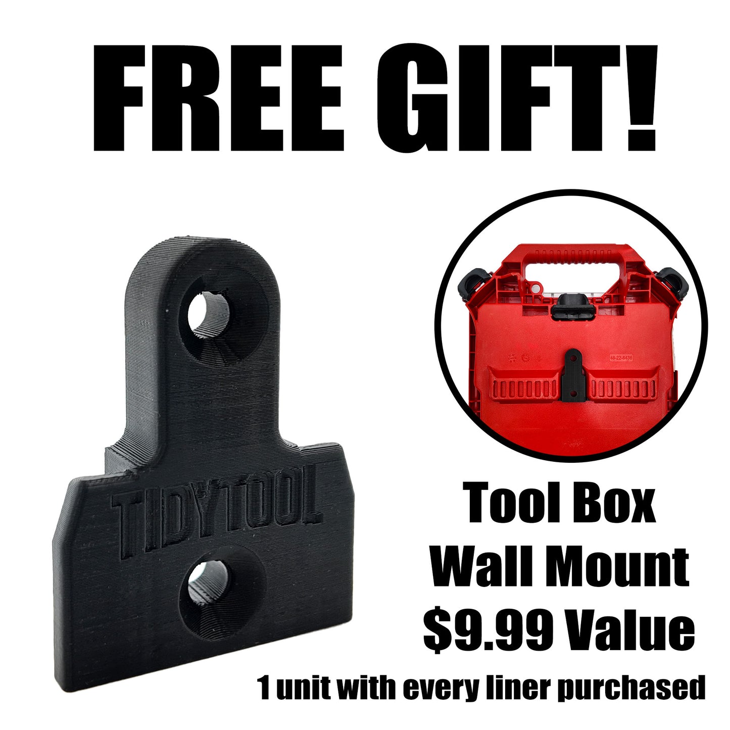 Tidy Tool Packout Insert for M18 Multi Tool Models 2836 and 2626 - Milwaukee Compact Organizer