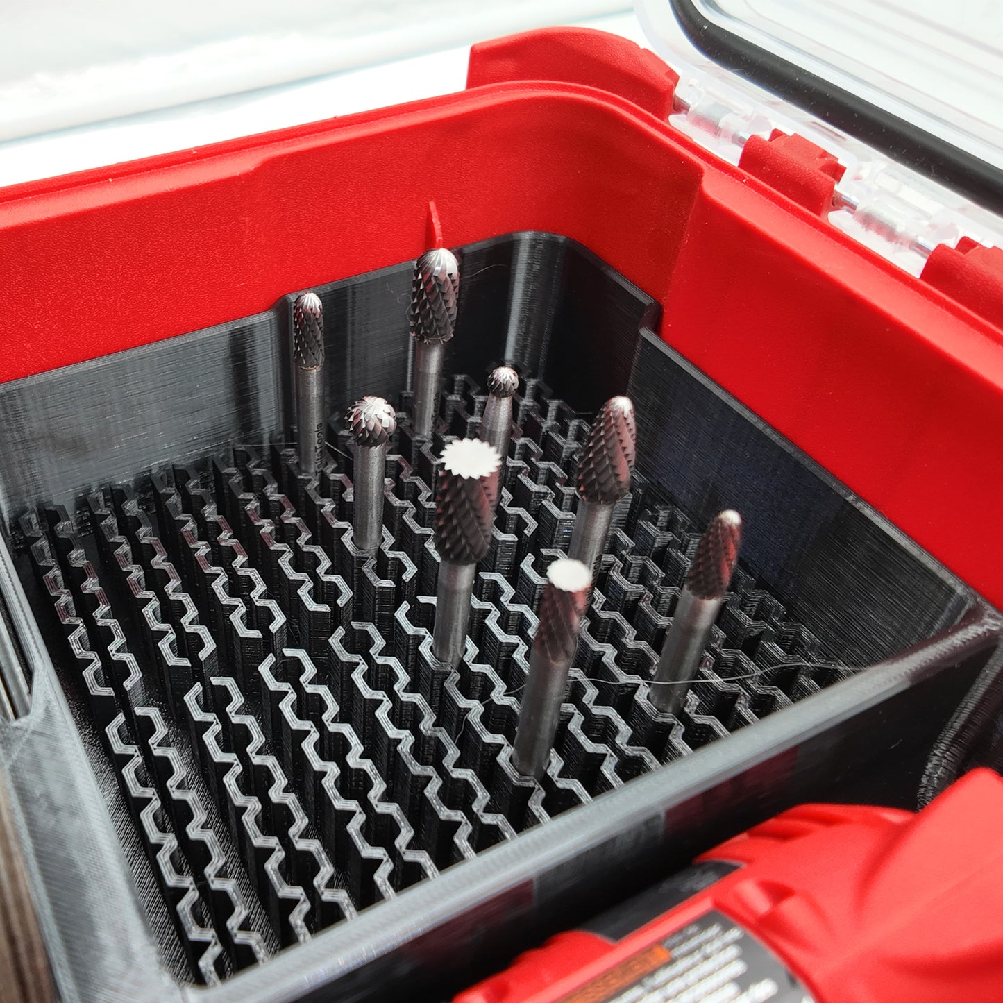 TidyTool Packout Insert for Milwaukee M12 FUEL 1/4" Straight Die Grinder