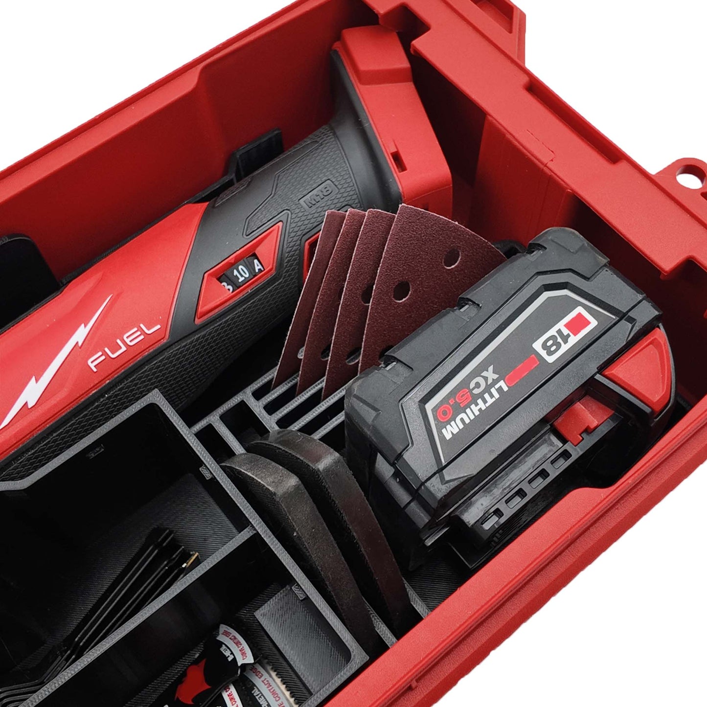 Tidy Tool Packout Insert for M18 Multi Tool Models 2836 and 2626 - Milwaukee Compact Organizer