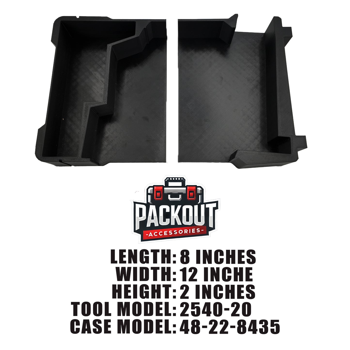 Tidy Tool Packout Insert for M12 Pin Nailer and Milwaukee Compact Organizer