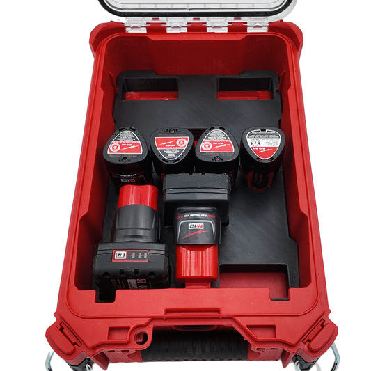 Tidy Tool Packout Insert for M12 mixed batteries and Milwaukee Compact Organizer