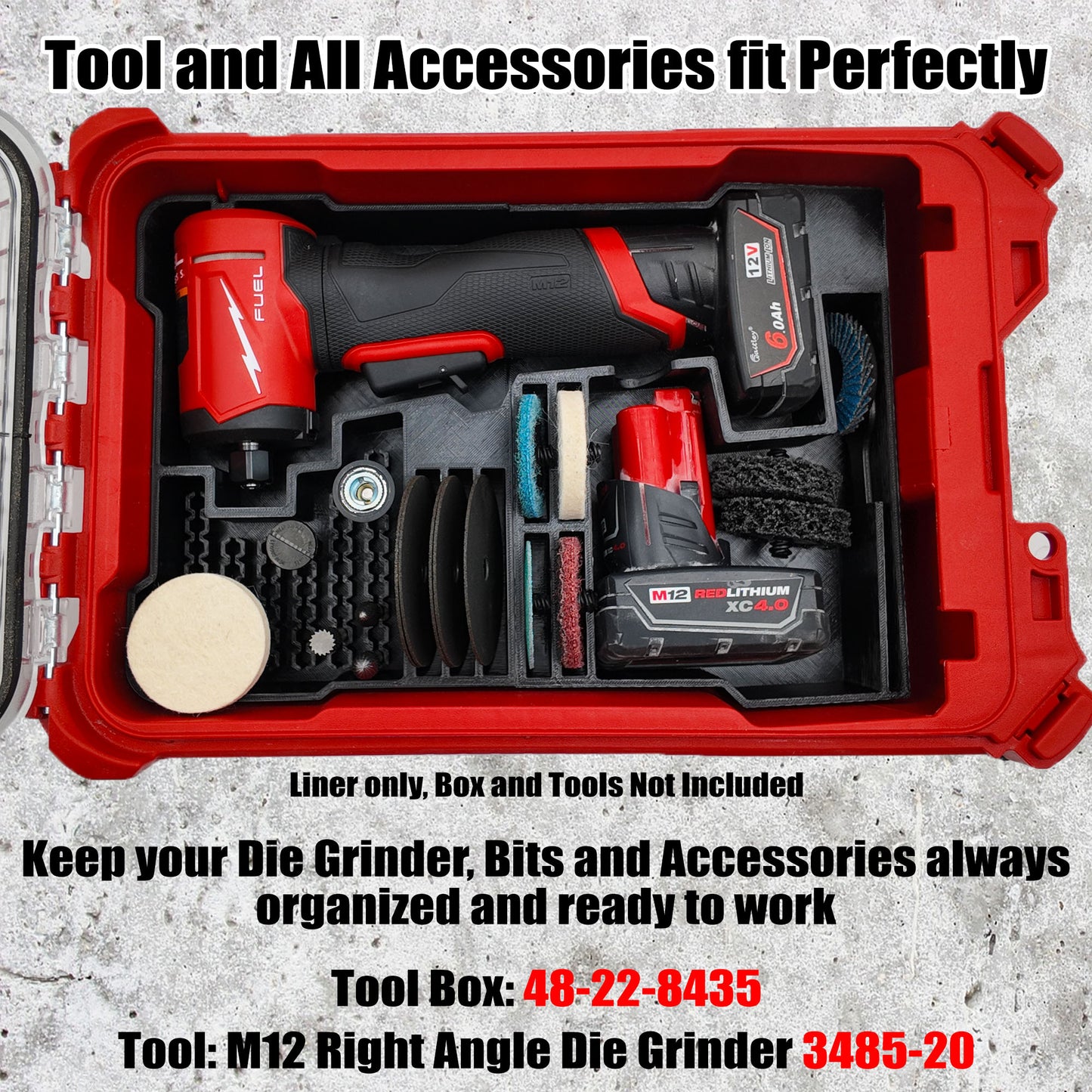 Digital File -   Milwaukee M12 FUEL Right Angle Die Grinder