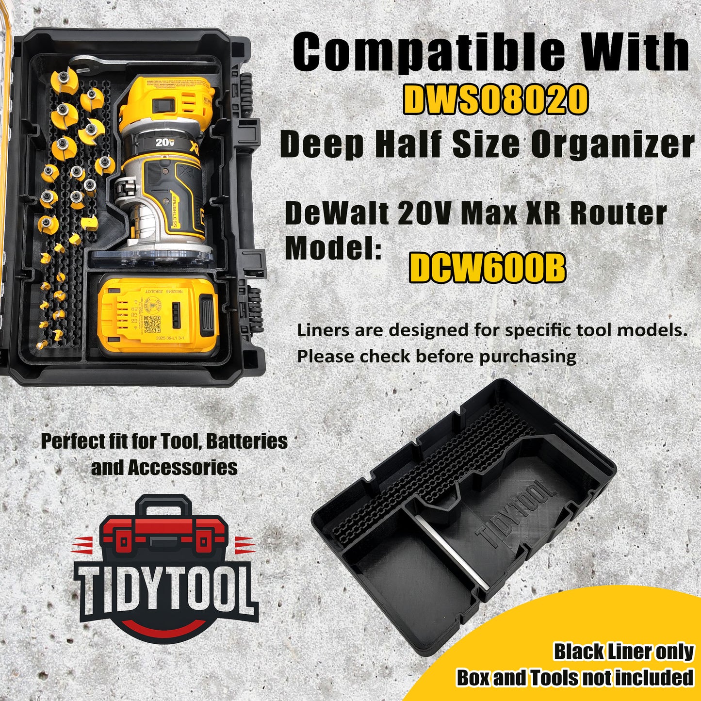 Digital File -  DeWalt 20V Router DCW600B
